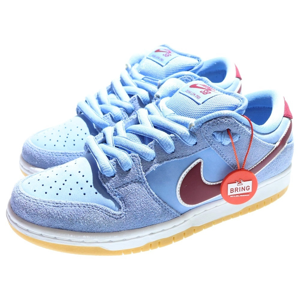 NIKE SB(ナイキエスビー) DUNK LOW PRO PHILADELPHIA PHILLIES DQ4040-400 ダンクロー プロ フィラデルフィア フィリーズ ローカットスニーカー US6/24.0cm ブルー レディース