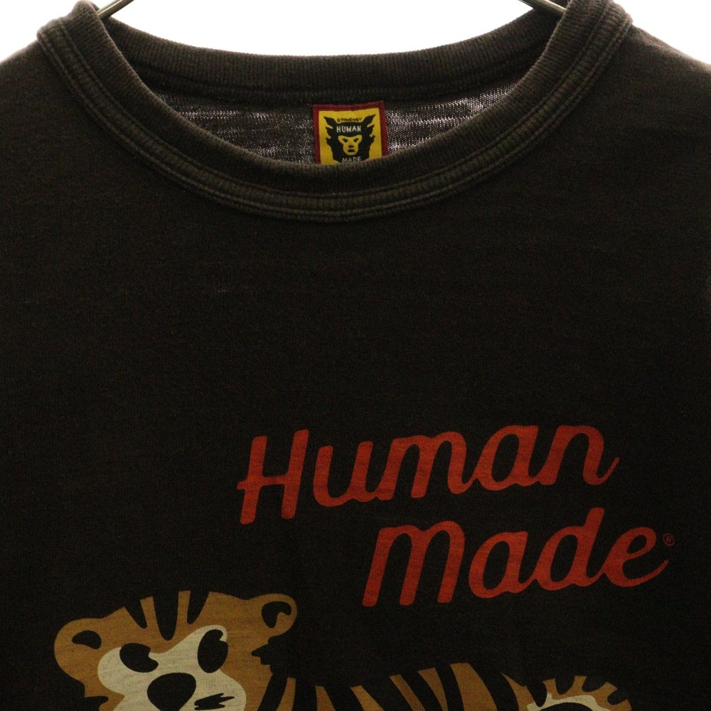 HUMAN MADE(ヒューマンメイド) タイガー プリント 半袖Tシャツ コットン ブラック