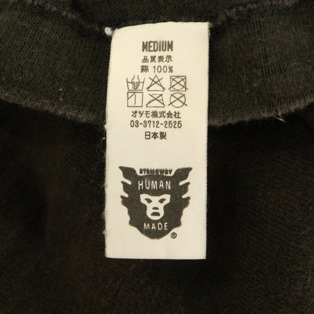 HUMAN MADE(ヒューマンメイド) タイガー プリント 半袖Tシャツ コットン ブラック