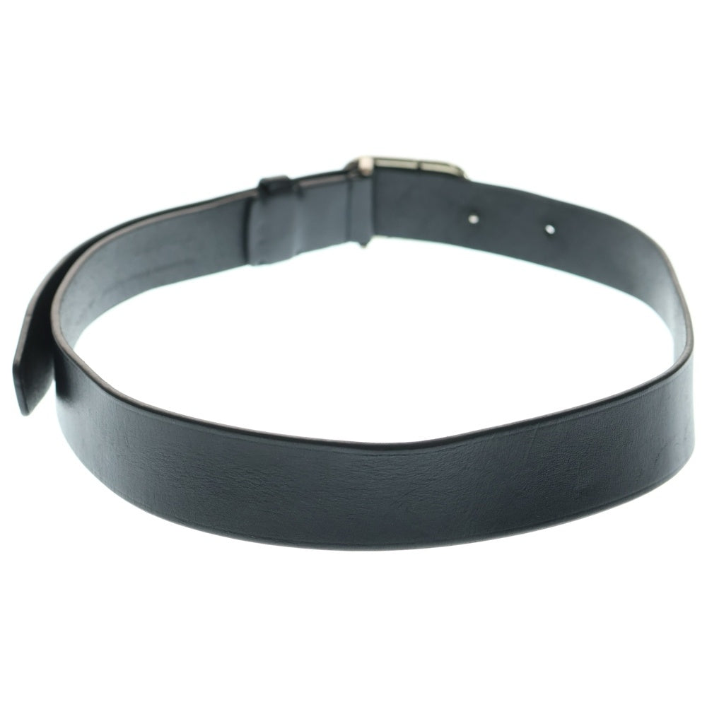 BALENCIAGA(バレンシアガ) BBロゴシルバーバックル レザーベルト ブラック 674181