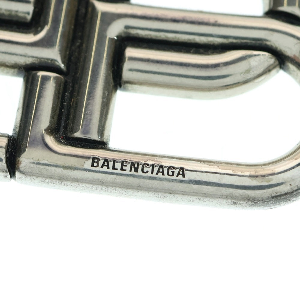 BALENCIAGA(バレンシアガ) BBロゴシルバーバックル レザーベルト ブラック 674181
