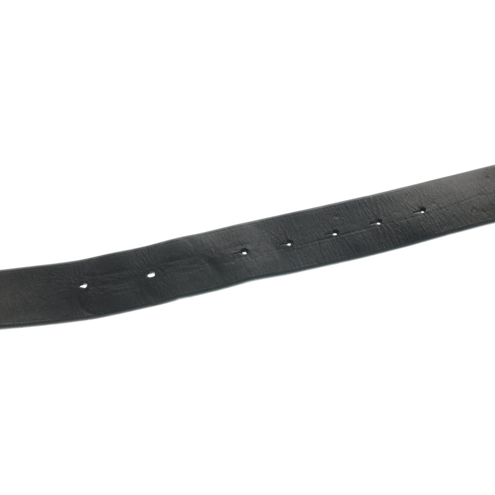 BALENCIAGA(バレンシアガ) BBロゴシルバーバックル レザーベルト ブラック 674181