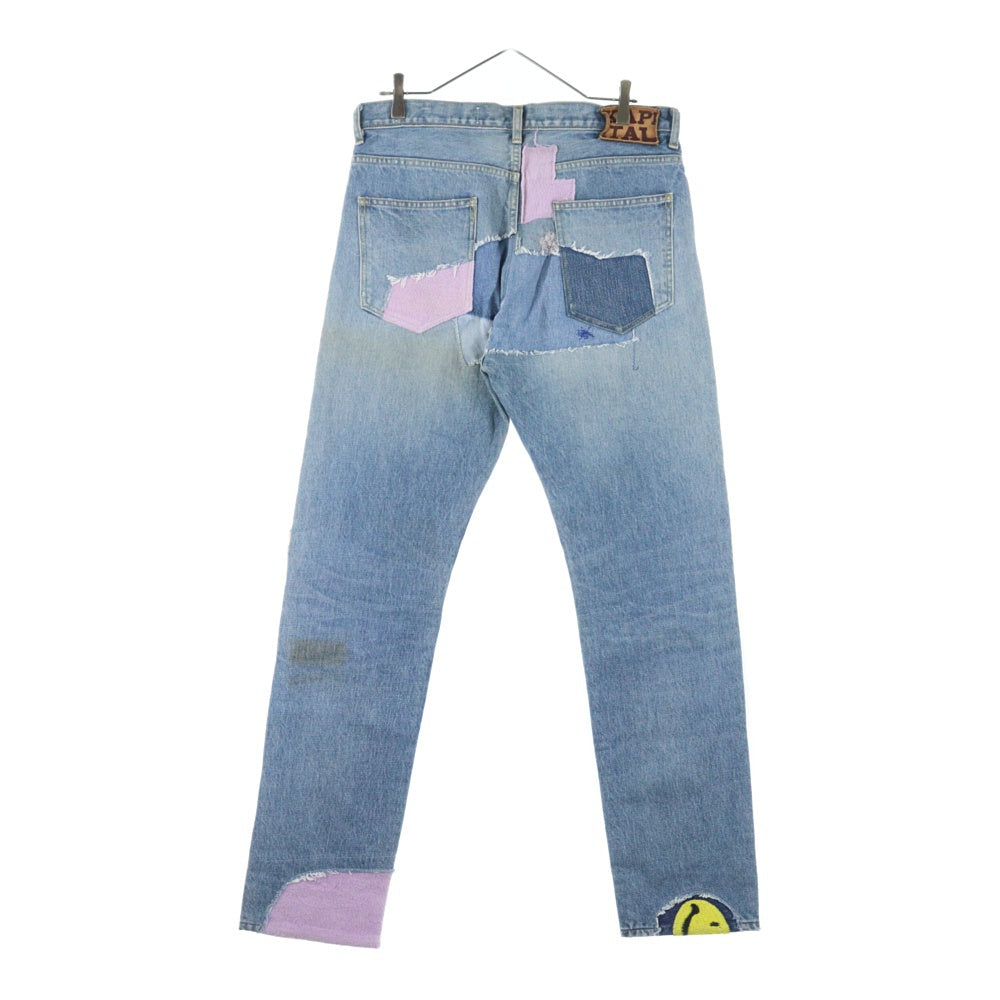 KAPITAL(キャピタル) 14Oz Denim 5P OKABILLY Gypsy Patch ジプシーパッチワークデニム インディゴ EK-1121