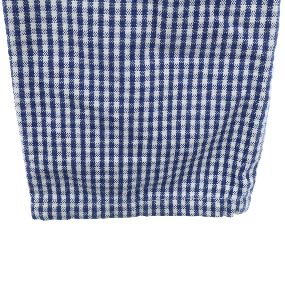 KAPITAL(キャピタル) ヌーベルサルエルパンツ チェック ブルー