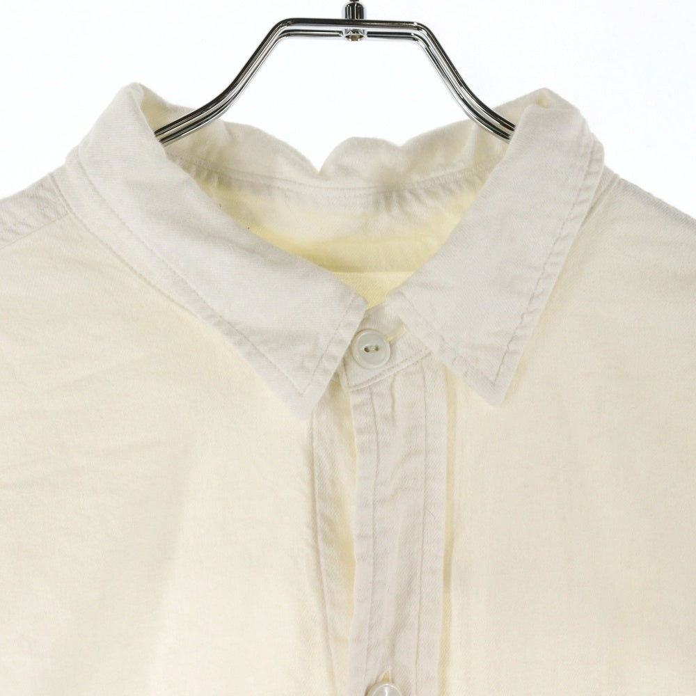 KAPITAL(キャピタル) 二重ガーゼスラッピーシャツコート ホワイト EK-602