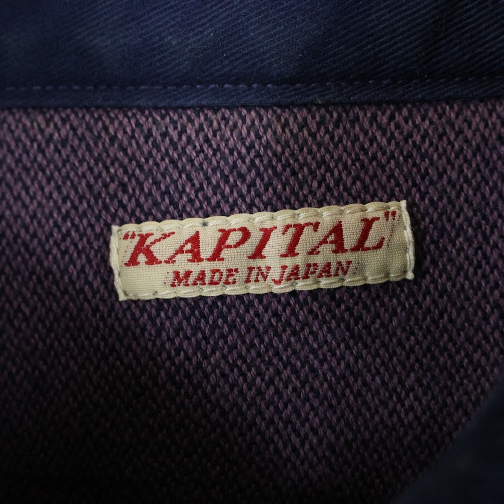 KAPITAL(キャピタル) WORK SHIRT ワークシャツ ネイビー K151LS176