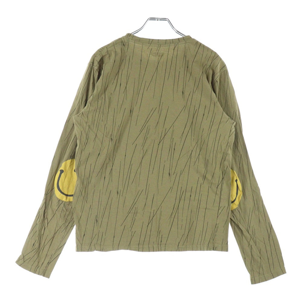 KAPITAL(キャピタル) スマイルプリント コットン長袖Tシャツ