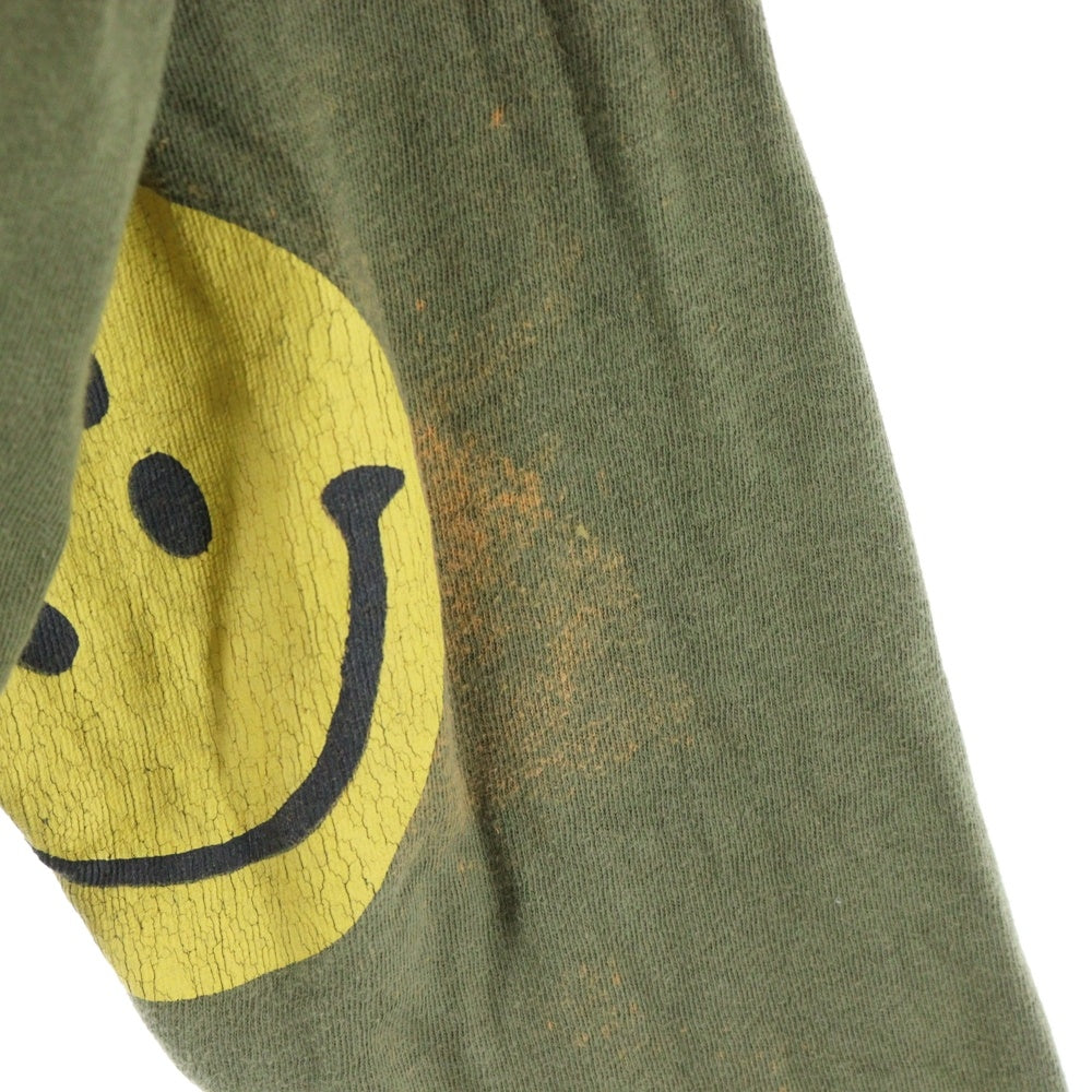 KAPITAL(キャピタル) スマイルプリント コットン長袖Tシャツ