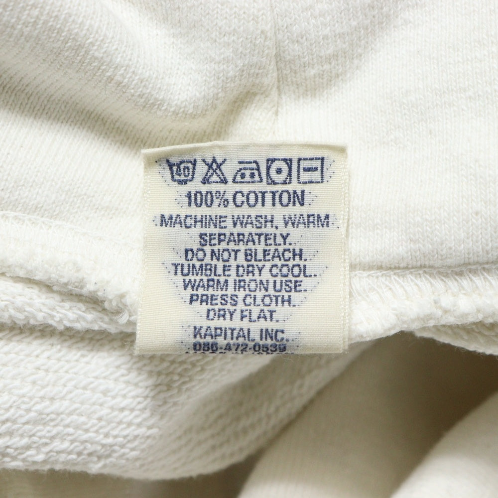 KAPITAL(キャピタル) SURFプリント プルオーバーパーカー スウェット ブラック