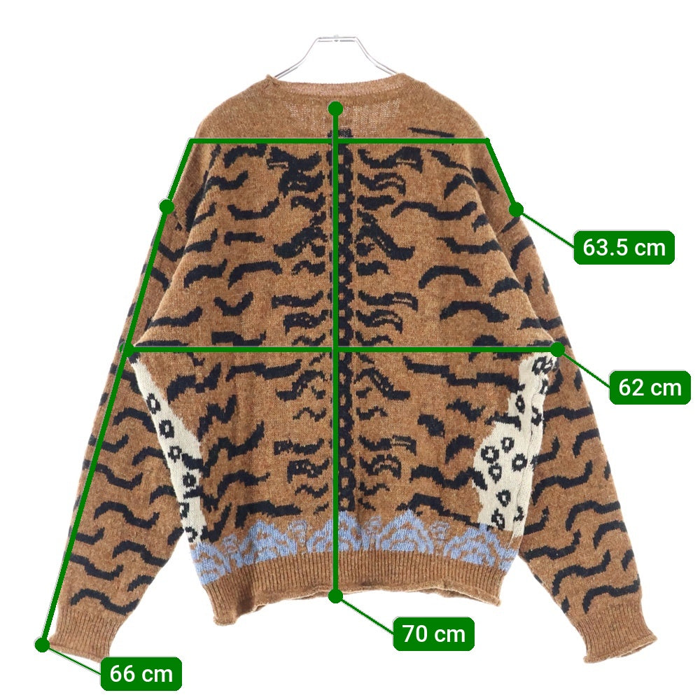 KAPITAL(キャピタル) ネパールタイガー クルーネックセーター ベージュ