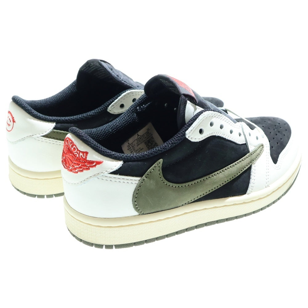 NIKE(ナイキ) ×TRAVIS SCOTT WMNS AIR JORDAN 1 LOW OG Medium Olive DZ4137-106 ×トラヴィススコット ウィメンズ エアジョーダン1 ローカットスニーカー レディース