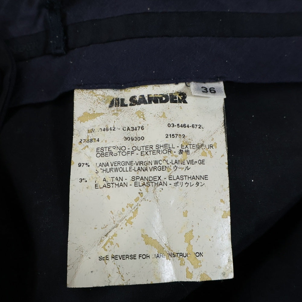 JIL SANDER(ジルサンダー) スラックスパンツ ネイビー