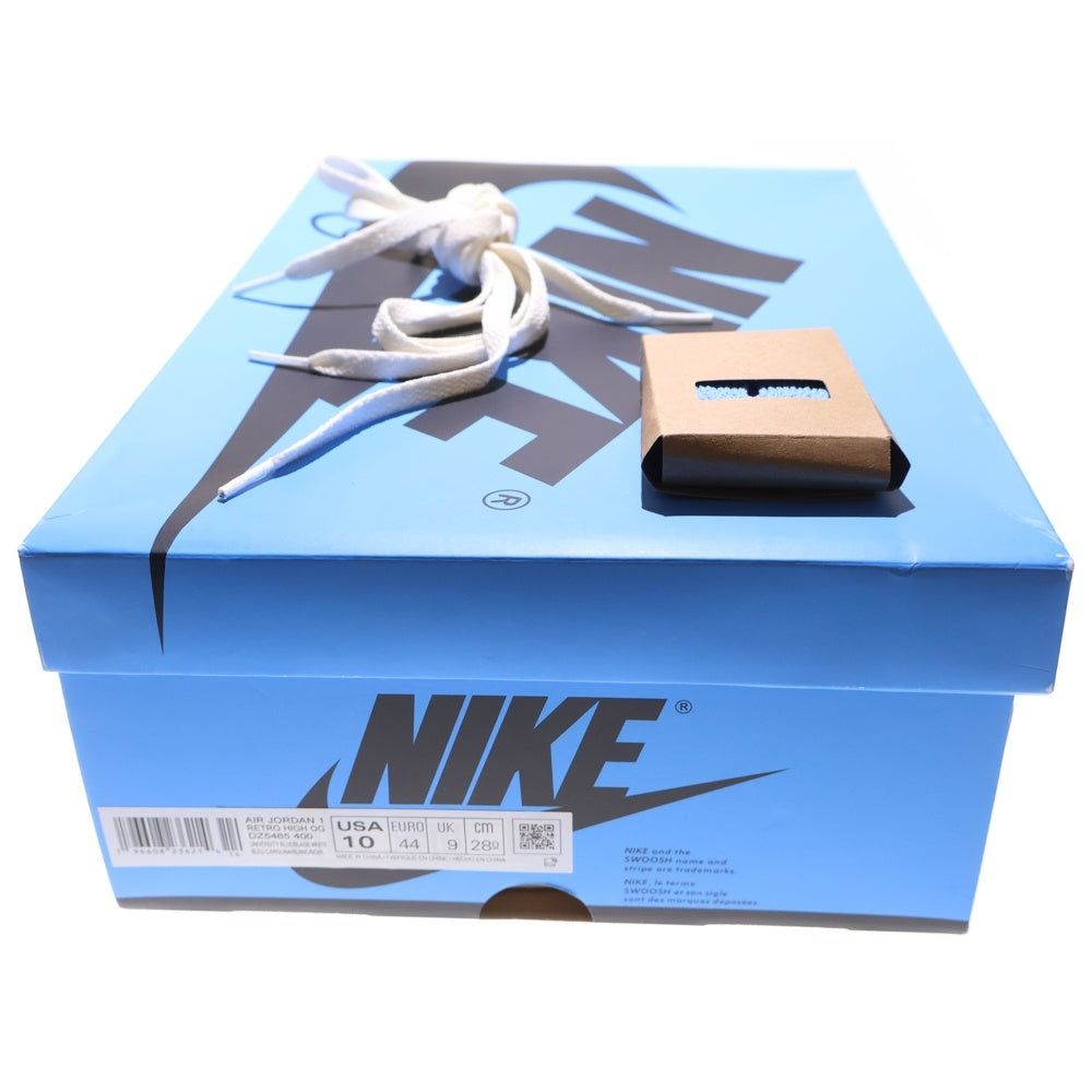 NIKE(ナイキ) AIR JORDAN 1 RETRO HI OG UNIVERSITY BLUE DZ5485-400 エアジョーダン1ハイOG ユニバーシティブルー ハイカットスニーカー ブルー/ホワイト US10/28.0cm