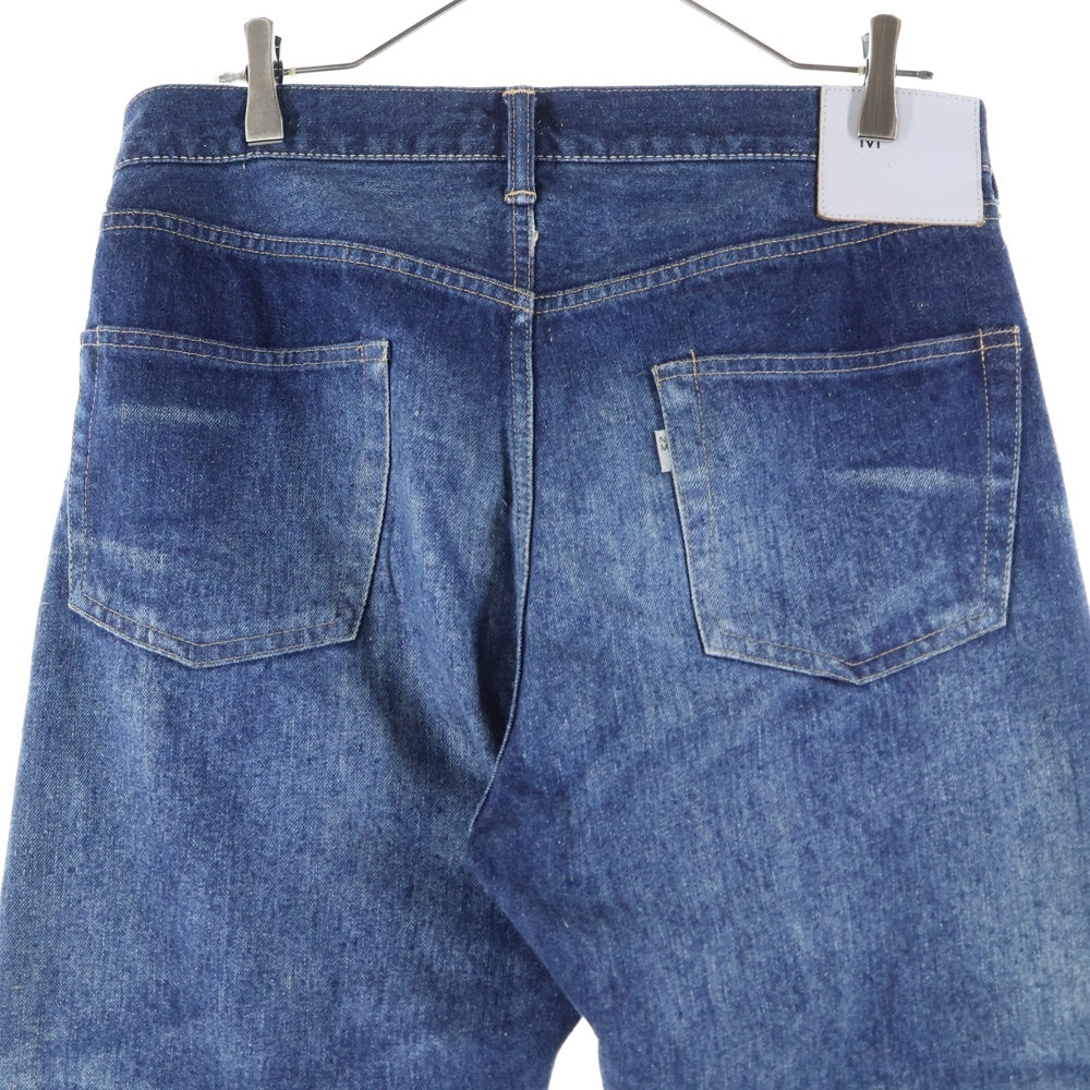 New Manual(ニュー マニュアル) #033 LV 60's リペア加工 ボタンフライ ストレートデニムパンツ インディゴ