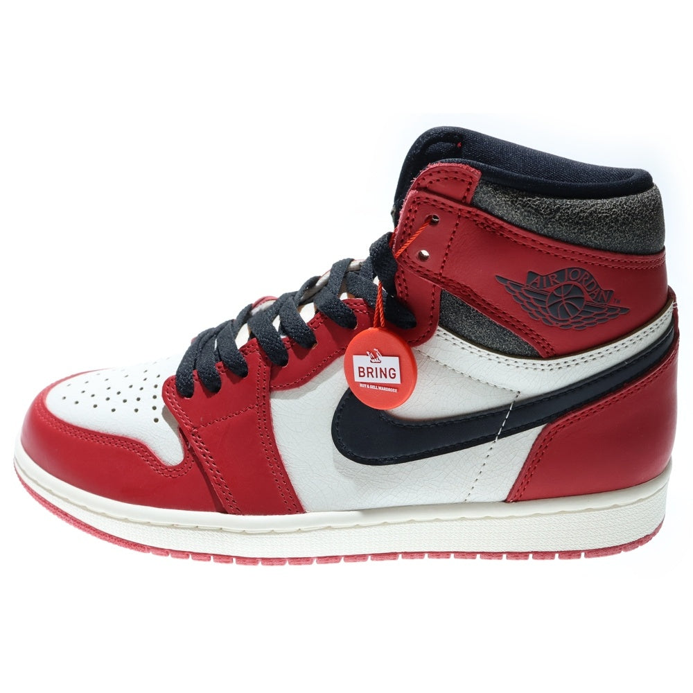 NIKE(ナイキ) AIR JORDAN 1 HIGH OG LOST & FOUND CHICAGO DZ5485-612 エアジョーダン1 OG ロスト & ファウンド シカゴ ハイカットスニーカー US9/27.0cm レッド/ホワイト