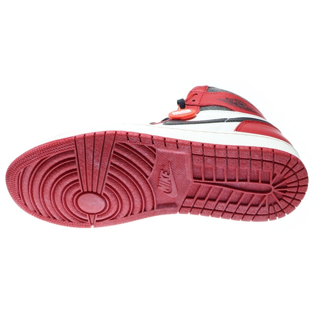 NIKE(ナイキ) AIR JORDAN 1 HIGH OG LOST & FOUND CHICAGO DZ5485-612 エアジョーダン1 OG ロスト & ファウンド シカゴ ハイカットスニーカー US9/27.0cm レッド/ホワイト