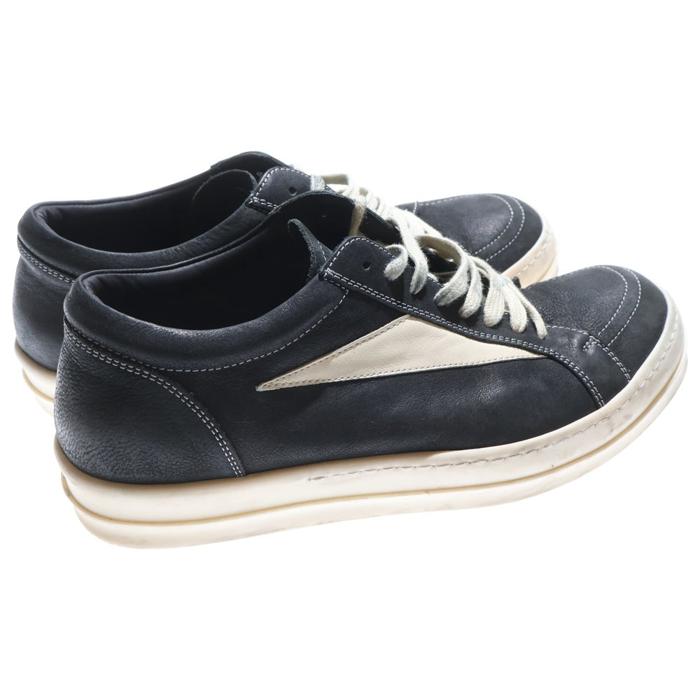 Rick Owens(リックオウエンス) VINTAGE SNEAKS RU01D3897 ヴィンテージスニーカー レザーローカットスニーカー 42 ブラック/ホワイト