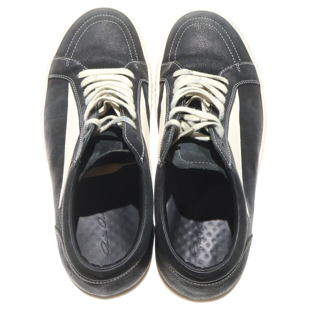 Rick Owens(リックオウエンス) VINTAGE SNEAKS RU01D3897 ヴィンテージスニーカー レザーローカットスニーカー 42 ブラック/ホワイト
