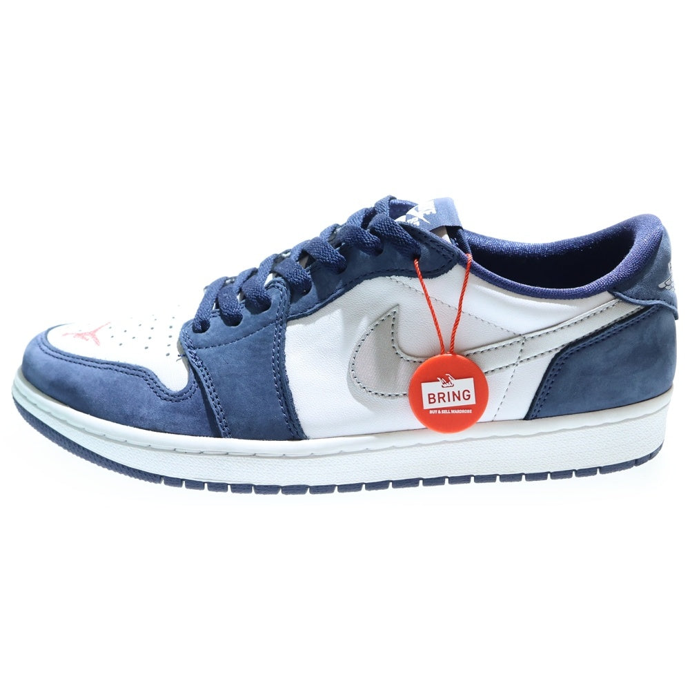 NIKE(ナイキ) SB AIR JORDAN 1 LOW QS CJ7891-400 エアジョーダン ワン ロー クイックストライク ローカットスニーカー ホワイト/ネイビー US9.5/27.5cm
