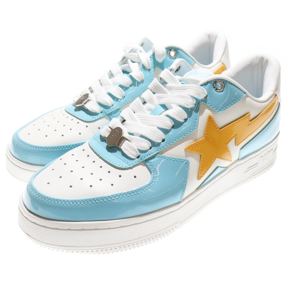 A BATHING APE(アベイシングエイプ) Bape Sta Icon Low M191307 ベイプスタ アイコン ローカットスニーカー US9.5/27.5cm ブルー/ホワイト