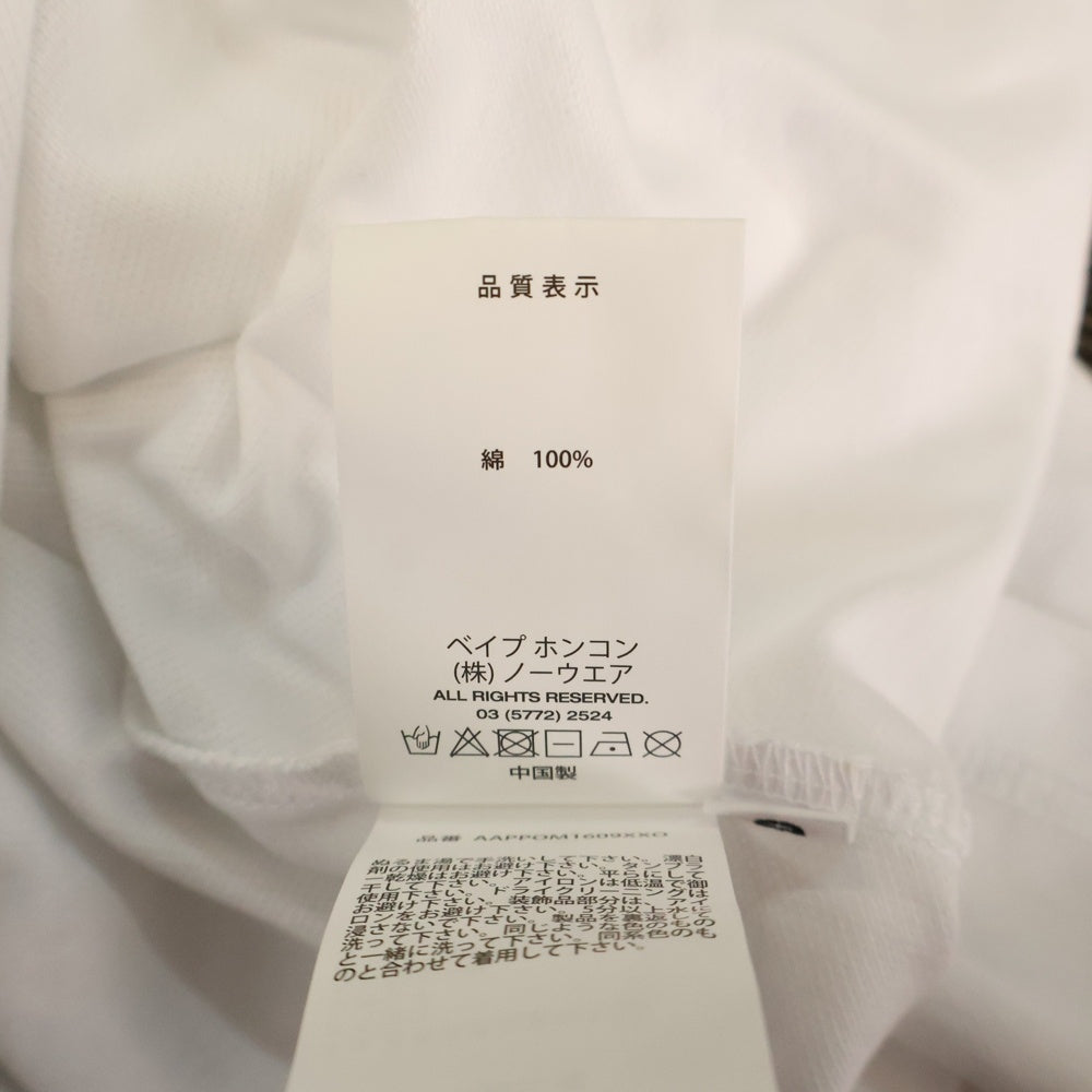 A BATHING APE(アベイシングエイプ) M1609XX 半袖Tシャツ カットソー コットン ホワイト