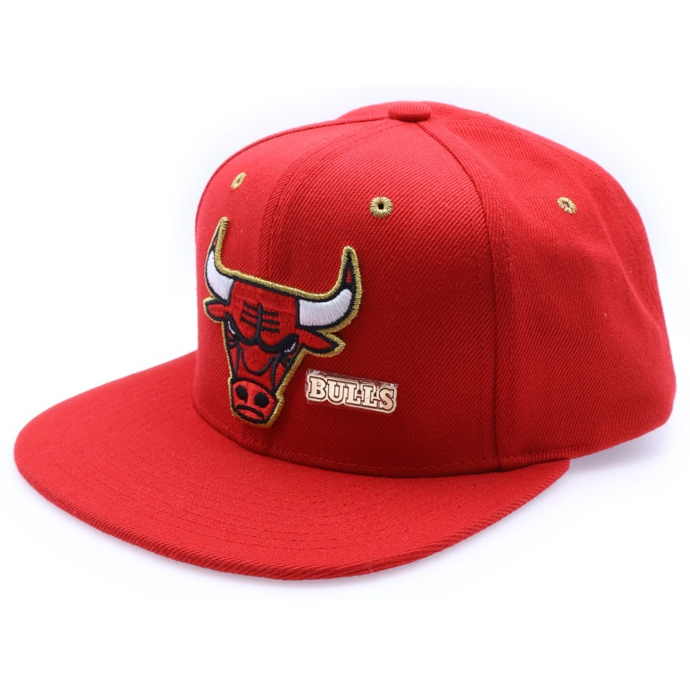 Mitchell&Ness(ミッチェル アンド ネス) シカゴブルズ スナップバッグキャップ レッド