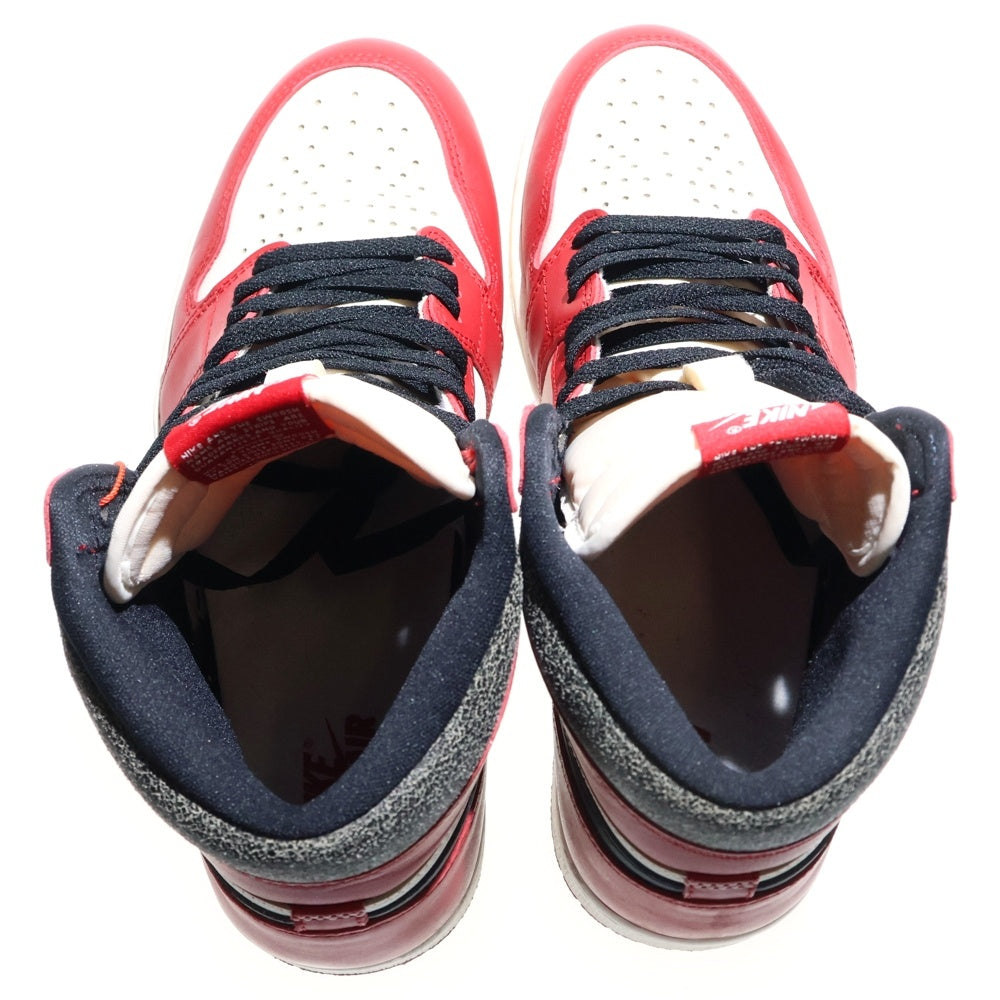 NIKE(ナイキ) AIR JORDAN 1 LOST&FOUND DZ5485-612 エアジョーダン1 ロスト&ファウンド シカゴ ハイカットスニーカー US10.5/28.5cm ホワイト/レッド