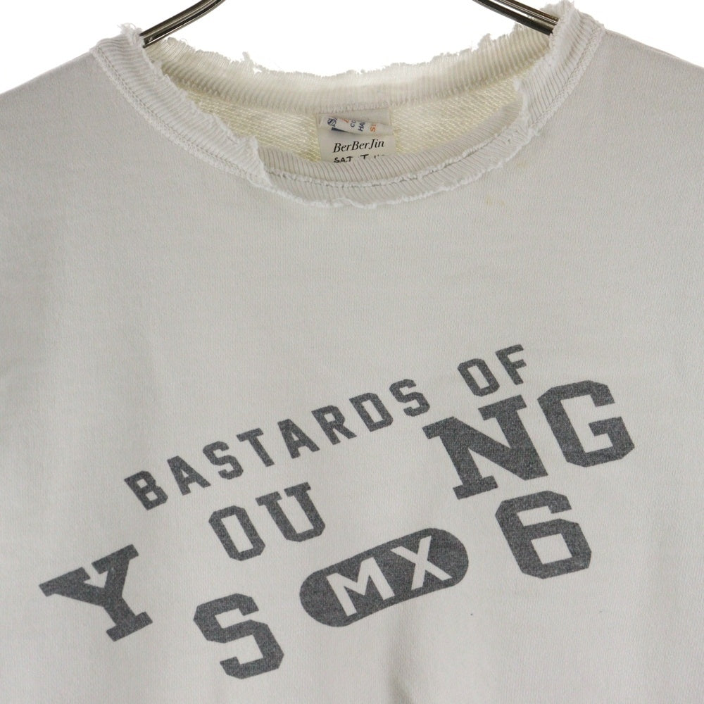 SAINT MICHAEL(セントマイケル) ×BerBerJin CREW NECK SWEAT SM-HR8-0000-C38 ベルベルジン クルーネック スウェット ホワイト