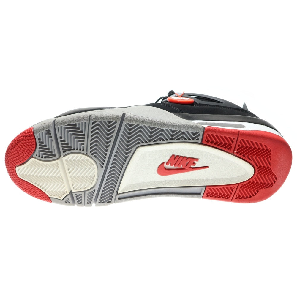 NIKE(ナイキ) 【観賞用2019年製】AIR JORDAN 4 RETRO BRED 308497-060 エアジョーダン4 レトロ ブレッド ハイカットスニーカー US11/29.0cm ブラック