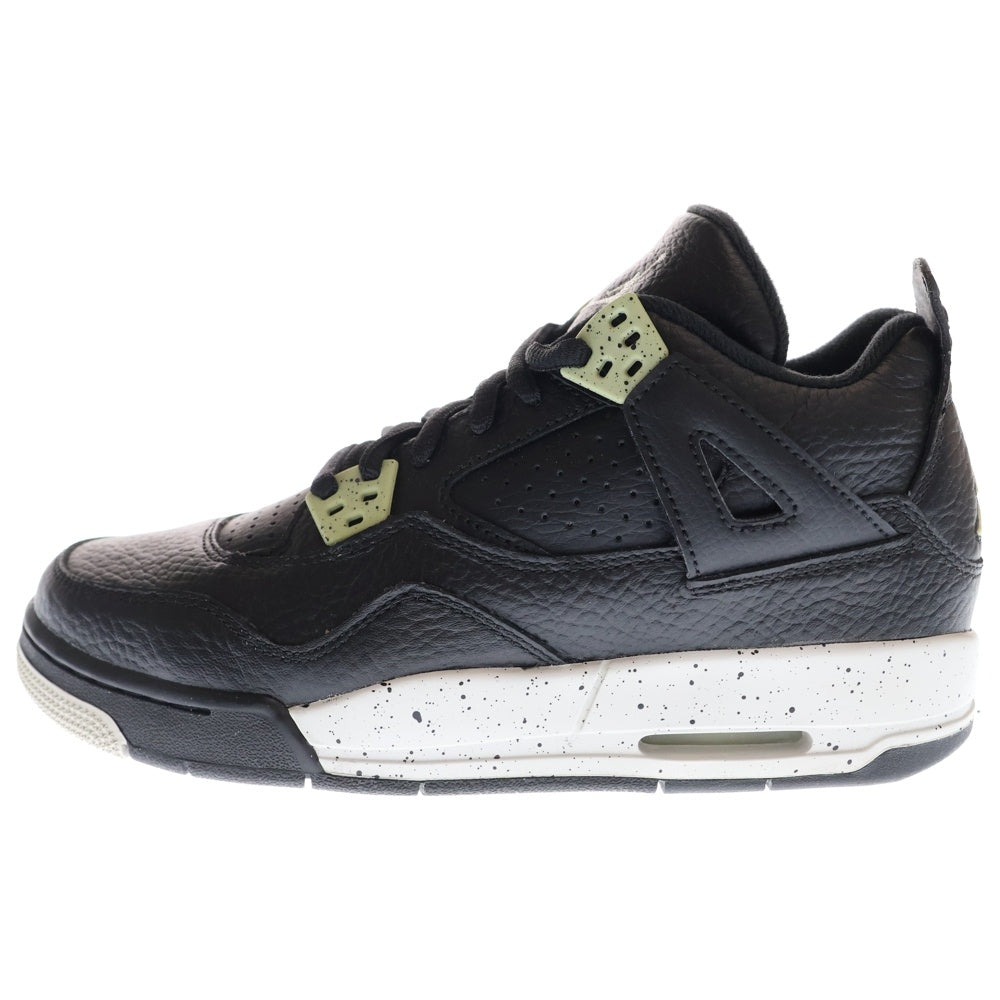 NIKE(ナイキ) 【観賞用 2015年製】GS AIR JORDAN 4 RETRO OREO 408452-003 エアジョーダン4 オレオ ハイカットスニーカー US5Y/23.5cm ブラック レディース
