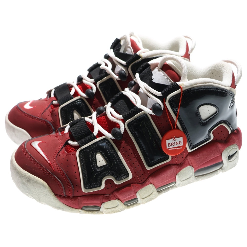 NIKE(ナイキ) AIR MORE UPTEMPO 96 921948-600 エアモアアップテンポ ハイカットスニーカー US9.5/27.5cm レッド/ブラック