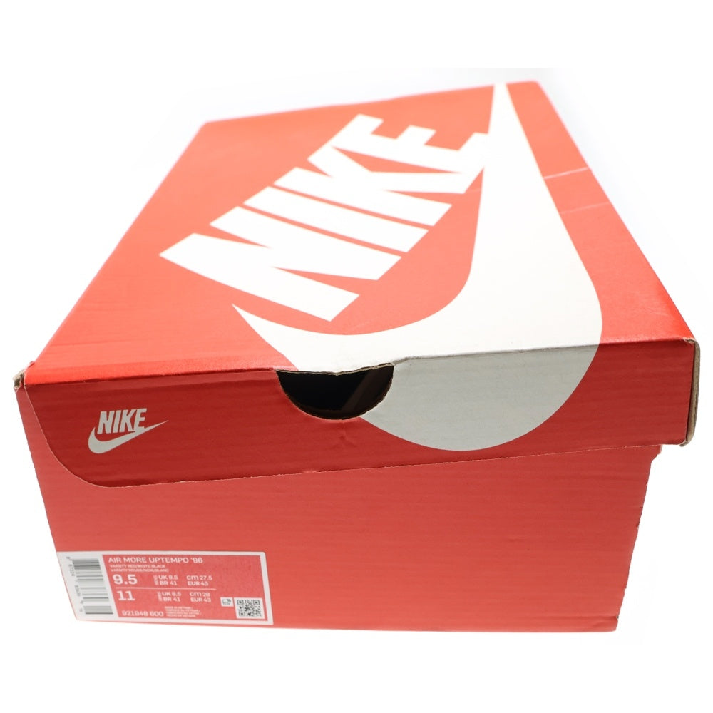 NIKE(ナイキ) AIR MORE UPTEMPO 96 921948-600 エアモアアップテンポ ハイカットスニーカー US9.5/27.5cm レッド/ブラック