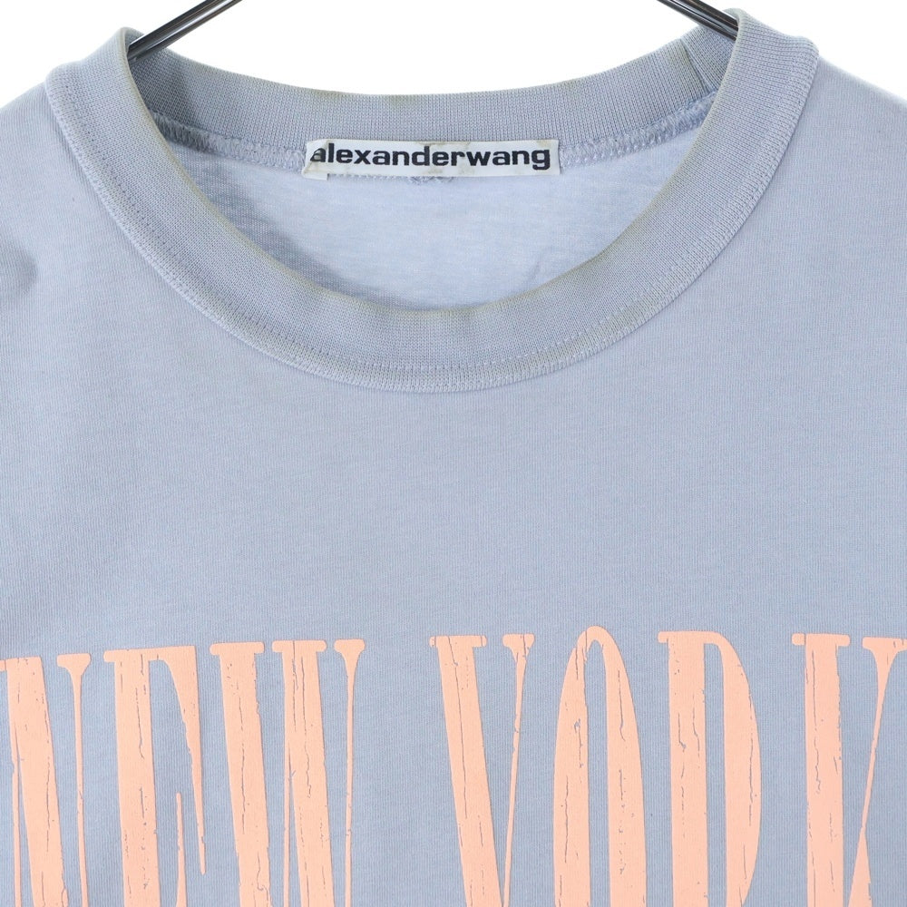ALEXANDER WANG(アレキサンダーワン) フロントラバープリント半袖Tシャツ 半袖カットソー UCC1231599 ブルー