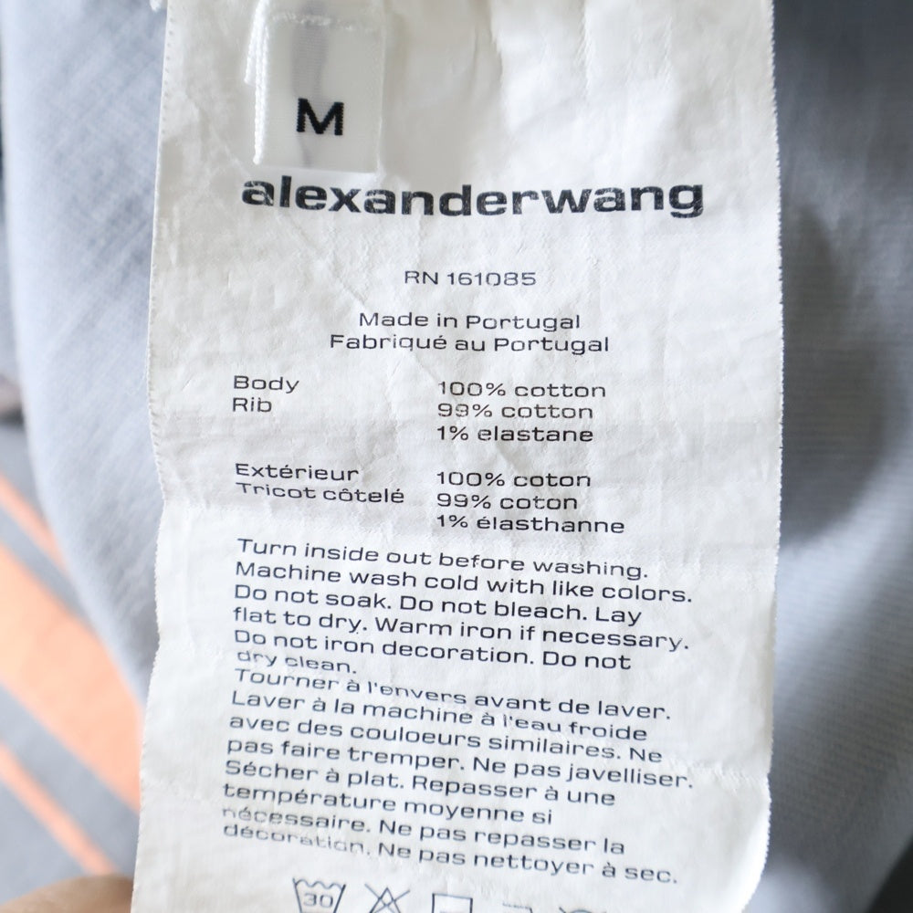 ALEXANDER WANG(アレキサンダーワン) フロントラバープリント半袖Tシャツ 半袖カットソー UCC1231599 ブルー