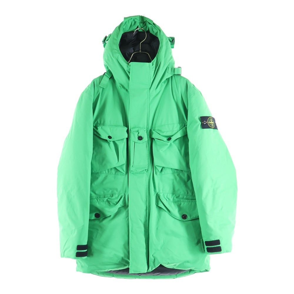 STONE ISLAND(ストーンアイランド) RIOSTOP GORE-TEX 751540330 リオストップ ゴアテックス ロゴワッペン ダウンジャケット グリーン