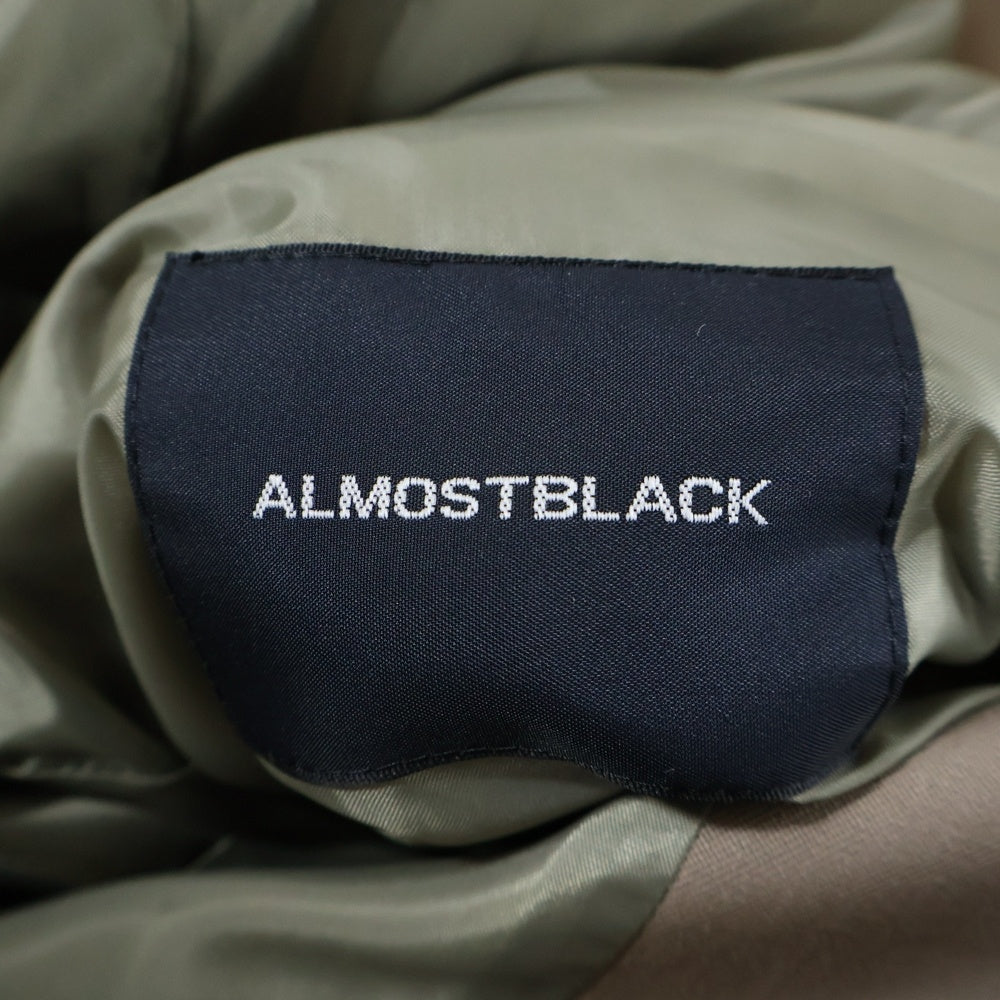 ALMOSTBLACK(オールモストブラック) 24SS WOVEN EMBROIDERY JACKET 24SS-JK01 ウーブン エンブロイダリー ジャケット ベージュ