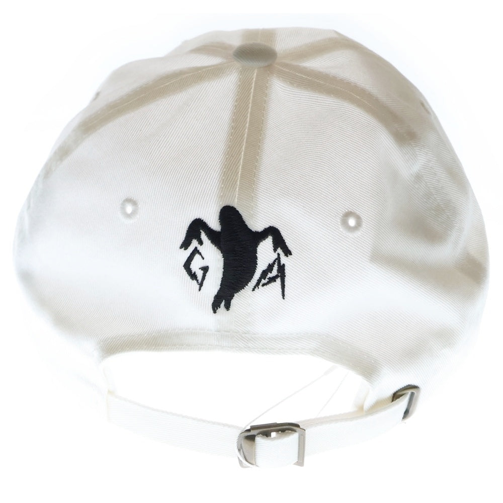 ALMOSTBLACK(オールモストブラック) GHOST EMBROIDERY 25SSGAB-AC03 6P CAP ゴースト エンブロイ キャップ ホワイト