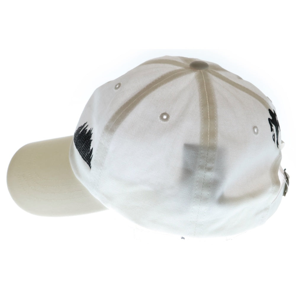 ALMOSTBLACK(オールモストブラック) GHOST EMBROIDERY 25SSGAB-AC03 6P CAP ゴースト エンブロイ キャップ ホワイト