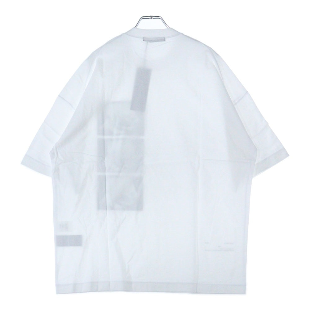 ALMOSTBLACK(オールモストブラック) バラプリント 半袖Tシャツ カットソー コットン YI-CS03B ホワイト