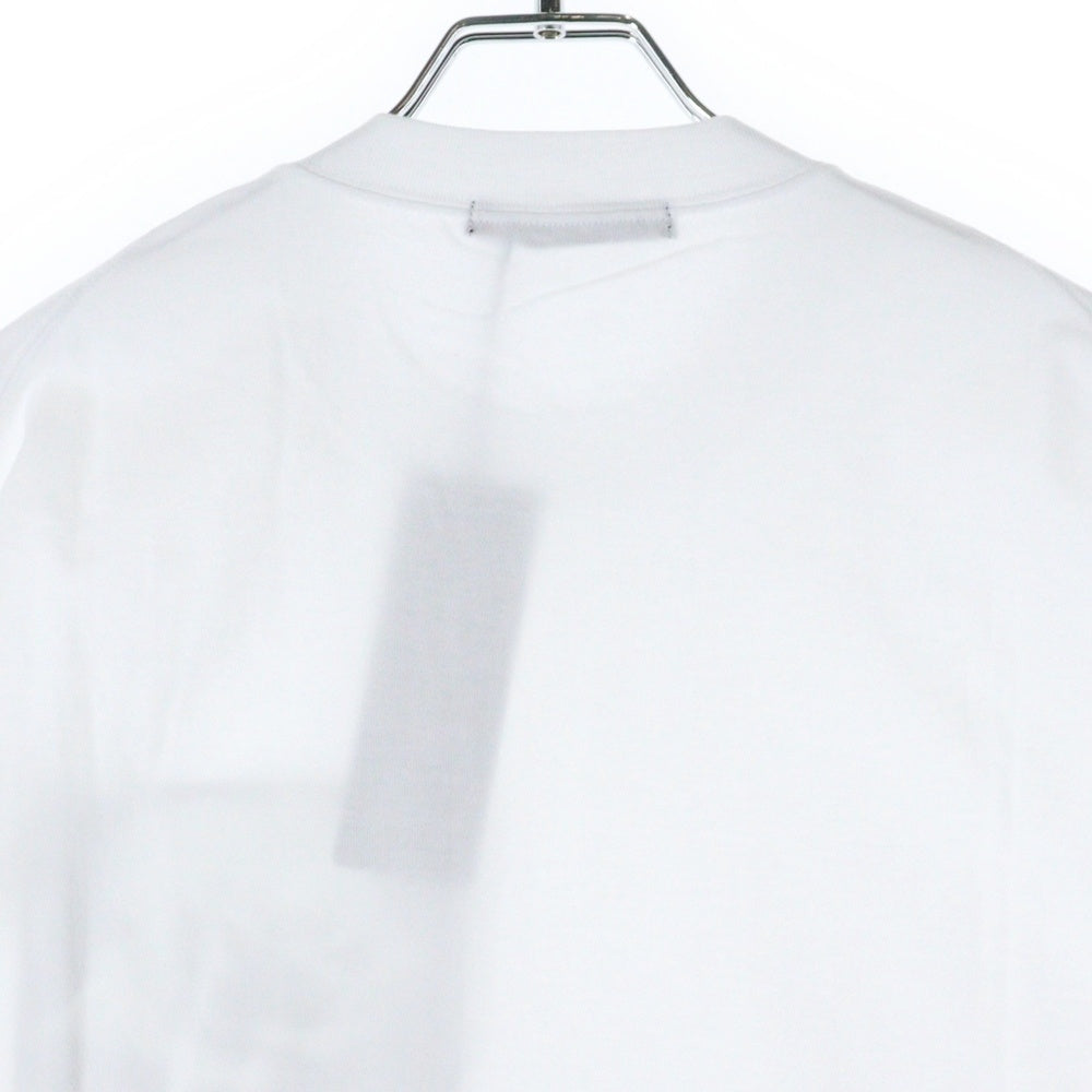 ALMOSTBLACK(オールモストブラック) バラプリント 半袖Tシャツ カットソー コットン YI-CS03B ホワイト