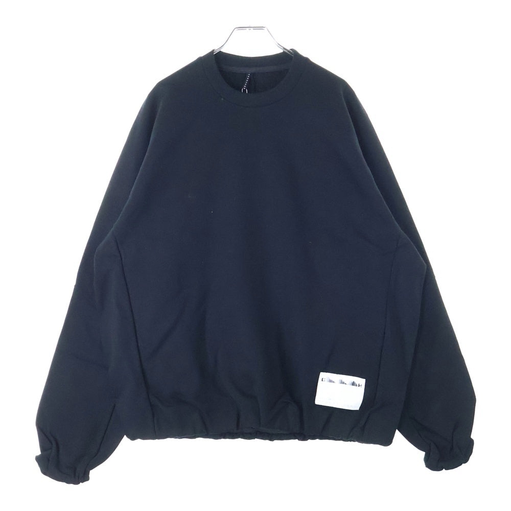 ALMOSTBLACK(オールモストブラック) GHOST 3D CREW REFLECT PRINT NECK SWEAT 25SS-GAB-CS01 スウェット ブラック