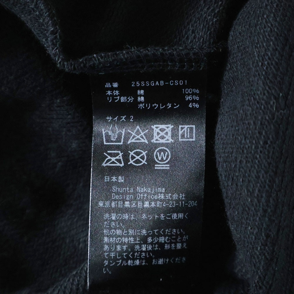 ALMOSTBLACK(オールモストブラック) GHOST 3D CREW REFLECT PRINT NECK SWEAT 25SS-GAB-CS01 スウェット ブラック