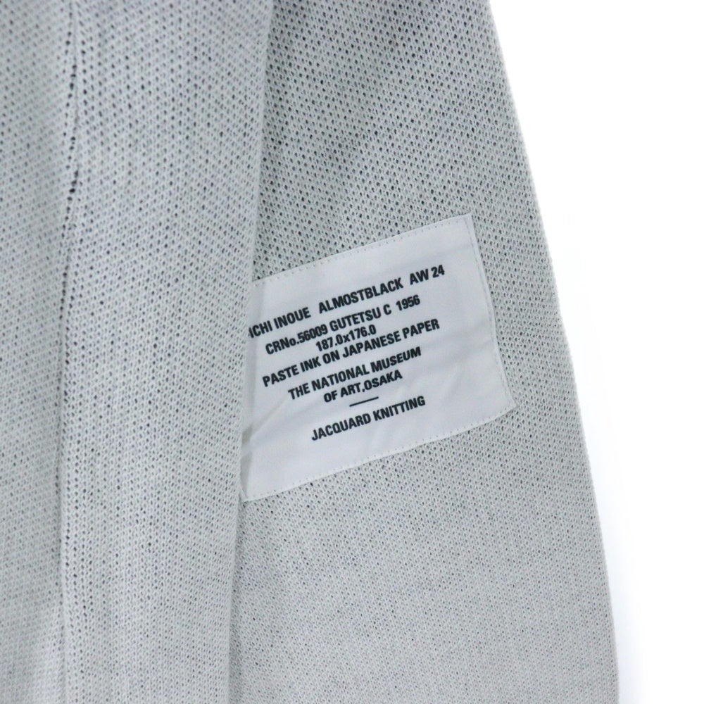 ALMOSTBLACK(オールモストブラック) 24AW-KT03 ニット ポリエステル ホワイト