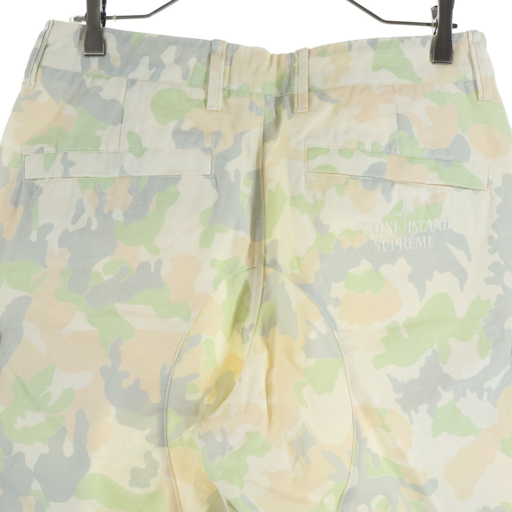 STONE ISLAND(ストーンアイランド) 22SS xSupreme Ice Camo Cargo Trousers 7625301S1 リアクティブ アイス カモ カーゴパンツ カモ柄