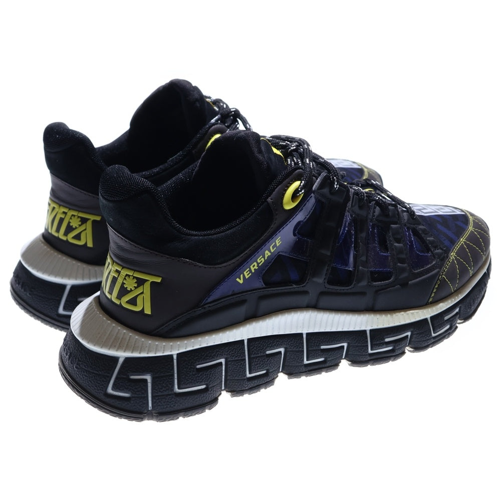 VERSACE(ヴェルサーチ) TRIGRECA DSU8094-1A01760-6N050 トライグレカ ローカットスニーカー ブラック/ブルー/イエロー
