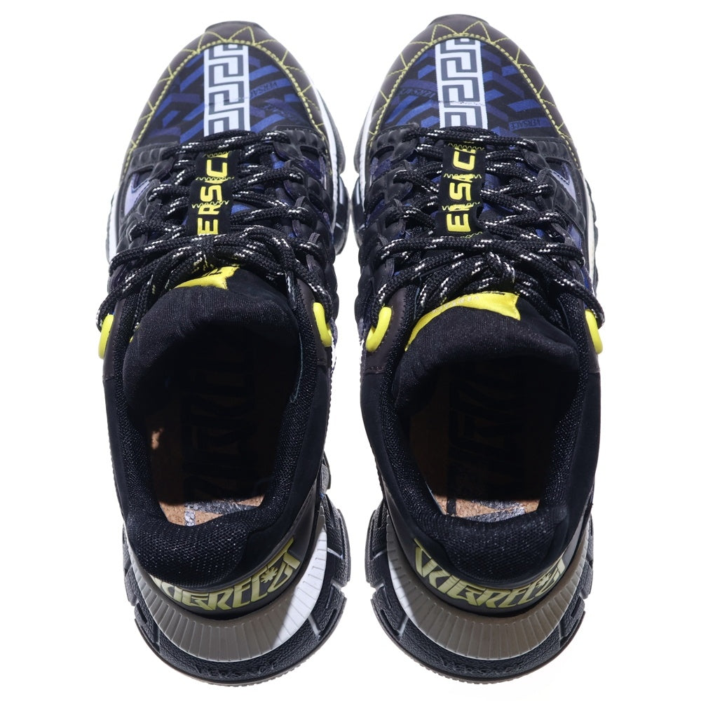 VERSACE(ヴェルサーチ) TRIGRECA DSU8094-1A01760-6N050 トライグレカ ローカットスニーカー ブラック/ブルー/イエロー