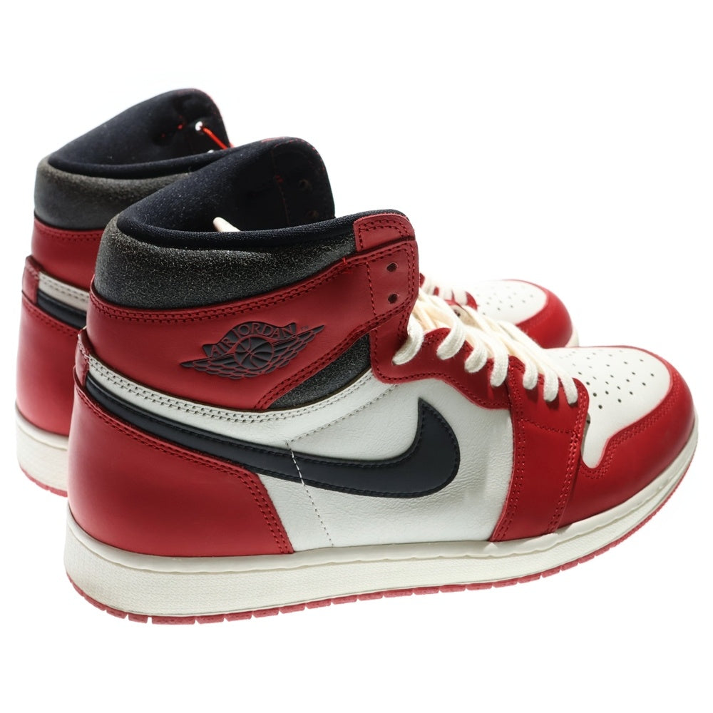 NIKE(ナイキ) AIR JORDAN 1 LOST&FOUND DZ5485-612 エアジョーダン1 ロスト&ファウンド シカゴ ハイカットスニーカー ホワイト/レッド US12/30.0cm