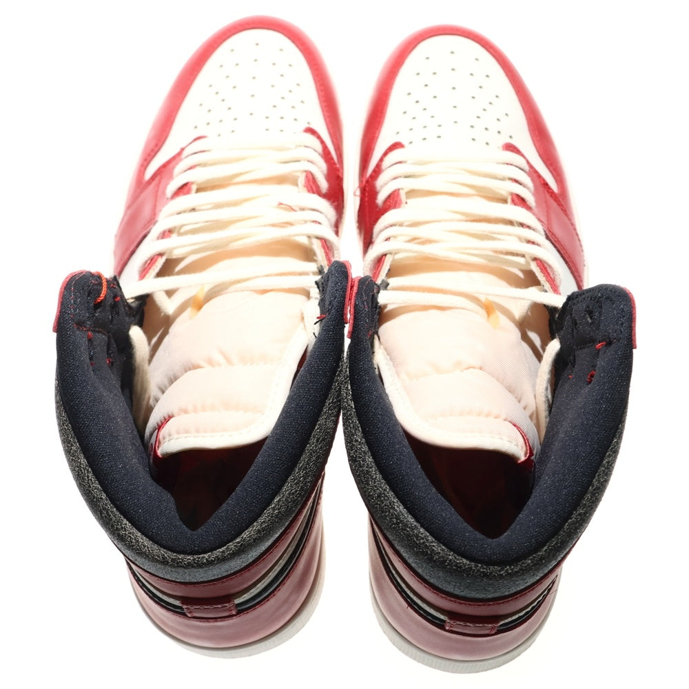 NIKE(ナイキ) AIR JORDAN 1 LOST&FOUND DZ5485-612 エアジョーダン1 ロスト&ファウンド シカゴ ハイカットスニーカー ホワイト/レッド US12/30.0cm
