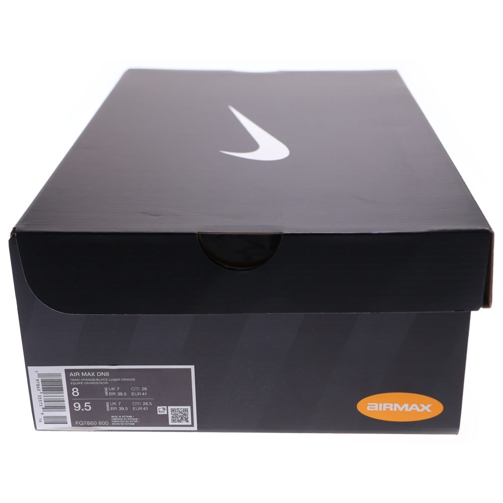 NIKE(ナイキ) AIR MAX DN8 TEAM ORANGE/BLACK FQ7860-800 エアマックスDN8 ローカットスニーカー US8/26.0cm オレンジ