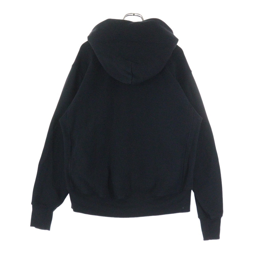 LES TIEN(レスティエン) CROPPED HOODIE クロップドフーディー プルオーバーパーカー ブラック